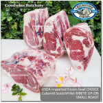 Beef Ribeye lip-on Scotch-Fillet Cube-Roll US USDA CHOICE frozen brand Swift / BlueRibbon / CreekStone ROAST CUTS thickness 4-5", 1.5-2.0 kg/pc (price/kg) PRE ORDER 3 - 7 WORK DAYS